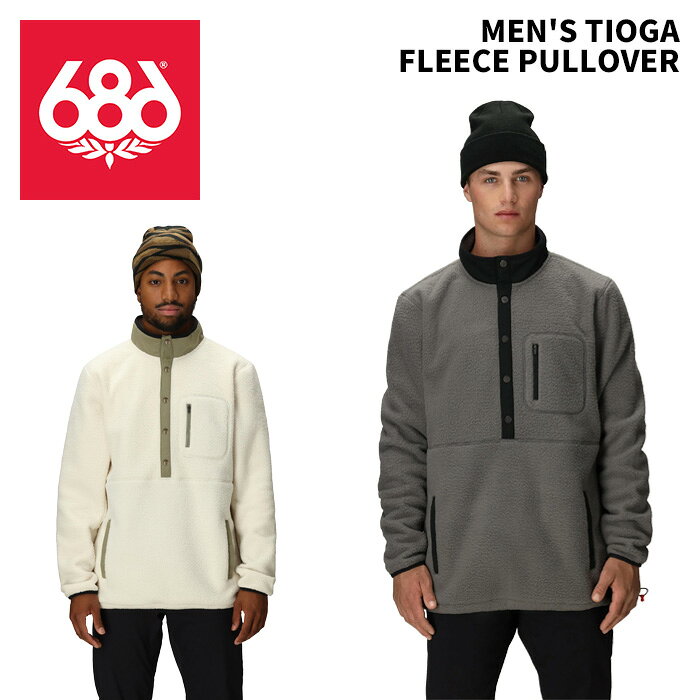 Jacket - 686 シックスエイトシックス ウェア MEN'S TIOGA FLEECE PULLOVER 25-26モデル M5WNFLC109