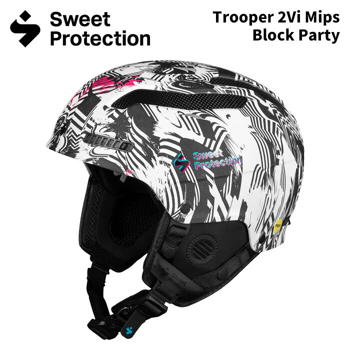 乐天商城 - 【840118】SWEET PROTECTION スウィートプロテクション ヘルメット Trooper 2Vi Mips Block Party 25-26 モデル