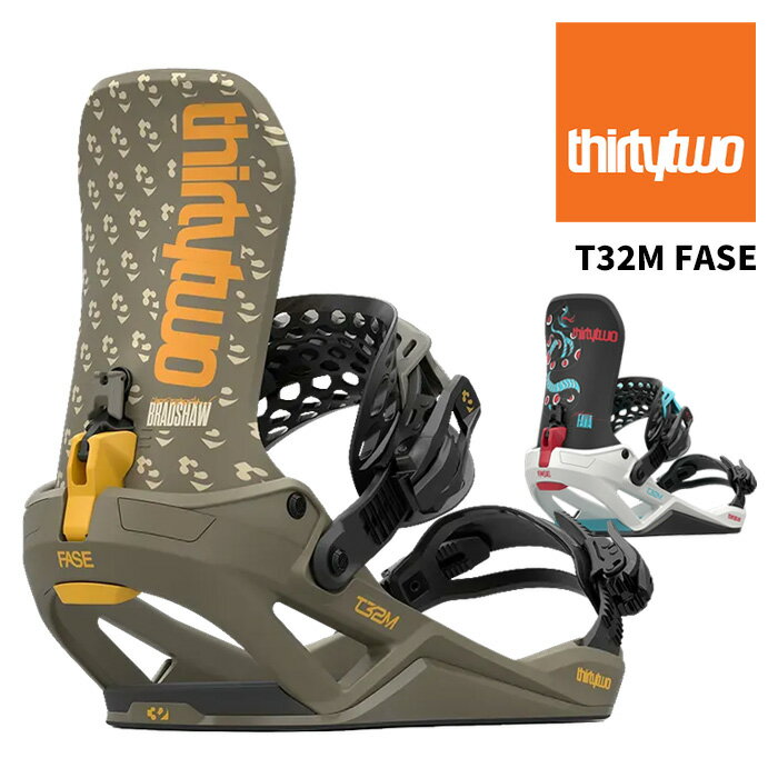 T32M FASE カラー : BRADSHAW, FAVA サイズ : M, L 【DESCRIPTION】 FASE&reg;: Engineered to own every line, the T32M FASE&reg; binding locks you in from pow to park. With unrivaled support, mind-bending flex and uncompromising durability, it's built for the ultimate ride... every single time. As for boot-to-binding connection? Meet your new teammate. 【PRODUCT DETAILS】 AUTOBACK: The key to the revolutionary FAST Entry System, the AutoBack allows for hands-free entry to the binding. This intuitive design automatically closes as the boot enters the binding and opens when it's time to unstrap. The AutoBack also folds flat for skating, chairlifts, and storage. FASTSTRAP: An innovative long ankle ladder that remains connected for ultra-fast, one-handed strapping-in. With a classic ratchet design to fine tune ankle strap tension, the FastStrap compliments the AutoBack's automatic closure system so riders can strap-in faster than ever before. LOCKED-IN TOE STRAP: Simply set it and forget it. Designed to remain in position to complement the Fast Entry System. The Locking Slap Ratchet 2.0 and unique tri-toothed ladders keep the strap in position for fast entry and exit, with easy on-the-fly adjustments. DURABILITY: Seven years of testing resulting in a mountain-proof design, engineered for any terrain and all conditions. FASE&reg; Fast Entry Systems offers a lifetime warranty on system specific parts. USER FRIENDLY: An intuitive design with the classic two-strap interaction method as traditional two-strap bindings. The AutoBack functionality, combined with the convenience of the Locked-In Toe Strap, optimizes easy, one-handed strapping in whether stationary or on the go. ※ご注意※ ・製造過程で細かいキズがつくことがあります。ご了承ください。 ・実店舗と在庫を共有しているため、タイミングによって完売となる場合がございます。 ・モニターの発色によって色が異なって見える場合がございます。