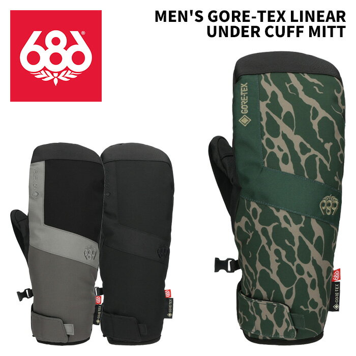 686 シックスエイトシックス グローブ MEN'S GORE-TEX LINEAR UNDER CUFF MITT 25-26モデル M5WNGLV160(4.0)