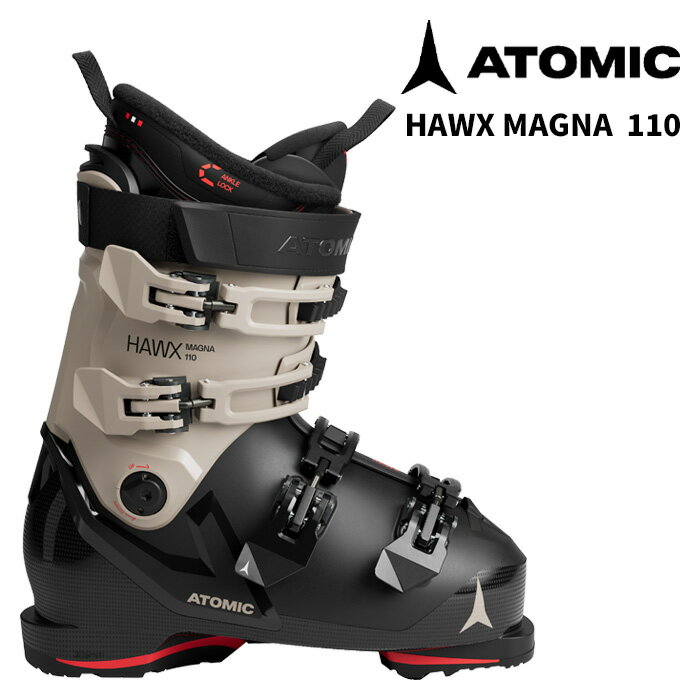 【AE5032780】 ATOMIC アトミック スキーブーツ HAWX MAGNA 110 Black/Cement/Red 25-26 モデル