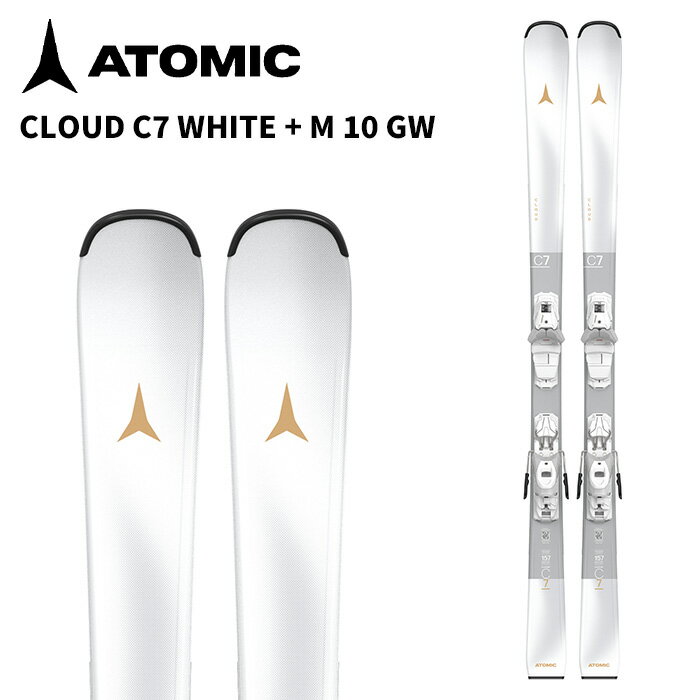 ATOMIC アトミック スキー板 CLOUD C7 WHITE + M 10 GW ビンディングセット 25-26 モデル レディース