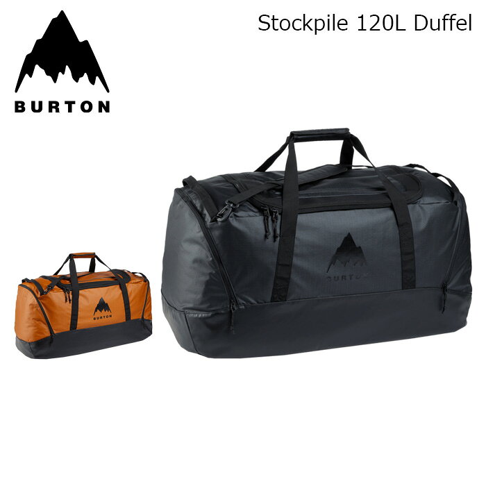 Stockpile 120L Duffel カラー : True-Black, Spiced-Chai サイズ : NA 【Tagline】 XL volume and weather-resistant with stretch CRAM&trade; zone. 【Materials】 bluesign&reg; Approved 420D Recycled Nylon Ripstop / bluesign&reg; Approved 900D Plain Weave Polyester with C0 DWR and PU Coating 【Details】 ・Dimensions: 15 in x 31.5 in x 15.75 in / 38 cm x 80 cm by 40 cm; Weight: 2.5 lbs; Volume: 120 L ・Main body construction: bluesign&reg; approved 420D recycled nylon ripstop fabric and bluesign&reg; approved 900D plain weave polyester with DWR and PU coating to resist light rain and snow ・Lining construction: bluesign&reg; approved 150D recycled nylon with DWR and PU backing ・Large zip opening for easy access to main compartment; Internal and external access pocket on the lid ・Volume-enhancing stretch CRAM&trade; zones ・Haul handles on the ends for easy carrying; Removable shoulder strap ・External attachment loops; Two large external end pockets ・bluesign&reg; approved product: produced with resource-efficient manufacturing processes and using only chemicals that are safe for people and the planet ※ご注意※ ・製造過程で細かいキズがつくことがあります。ご了承ください。 ・実店舗と在庫を共有しているため、タイミングによって完売となる場合がございます。 ・モニターの発色によって色が異なって見える場合がございます。