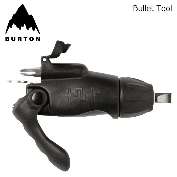 Bullet Tool カラー : Black サイズ : NA 【Tagline】 Pocket-sized and packed with snowboard-specific tools. 【Details】 ・Lightweight and compact for easy carrying ・Foldout handle for maximum ratchet power ・Able to operate with gloves on ・Includes: #2 and #3 Phillips head, flat head, 4mm Allen key, and 10mm wrench ※ご注意※ ・製造過程で細かいキズがつくことがあります。ご了承ください。 ・実店舗と在庫を共有しているため、タイミングによって完売となる場合がございます。 ・モニターの発色によって色が異なって見える場合がございます。