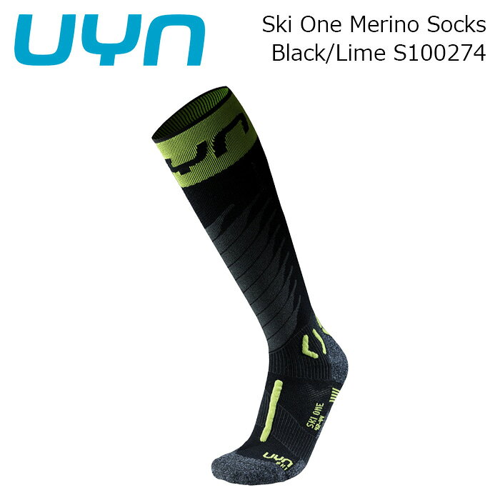 Ski One Merino Socks Black/Lime カラー : B205-Black/Lime サイズ : 35/38, 39/41, 42/44, 45/47 DESCRIPTION The Calze Ski One Merino socks offer extraordinary performance thanks to Zerocuff technology, ensuring a perfect fit and maximum sensitivity. The combination of Merino wool and Natex yarn ensures softness and thermoregulation, keeping feet warm and comfortable even in the most extreme conditions. DETAILS -Innovative Zerocuff&trade; structure eliminates the classic hem for optimal fit and improved blood circulation -Made with precious Merino wool and natural Natex fiber for superior comfort and performance -Cool Air Flow technology with 3D micro channels for foot ventilation and drying -360° protection with the 3D Pre-Shock Shield structure on the Achilles tendon and Shin Protector&trade; at the front -Double section of asymmetrical Target Compression Bandage for localized compression and integrated breathability -Anatomically shaped insole to maximize sports performance COMPOSITION POLYAMIDE 56% ACRYLIC 16% WOOL 16% POLYPROPYLENE 9% ELASTANE 3% ※ご注意※ ・製造過程で細かいキズがつくことがあります。ご了承ください。 ・実店舗と在庫を共有しているため、タイミングによって完売となる場合がございます。 ・モニターの発色によって色が異なって見える場合がございます。 【返品交換不可商品】