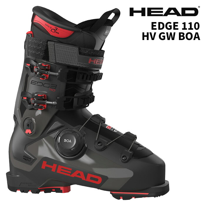 Rakuten - HEAD ヘッド スキーブーツ EDGE 110 HV GW BOA ANTHRACITE-RED 26-27モデル
