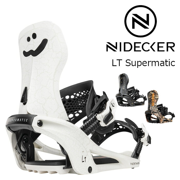 LT Supermatic&reg; カラー : Ned, Stardust, Camo. サイズ : M, L, XL Supermatic&reg; Stiff Responsive 利便性と高いパフォーマンスを求めるライダーに最適 Tech Closure Type : Supermatic&reg; Baseplate : Nylon+ Auto S Highback : Nylon+ S Ultraback Strap : Exo-Frame S Hybrid Toe Strap : Hexo Toecap 2.0 Buckles : LSR 2.0 Auto-Lock Extras BankBeds Slip-N-Grip Offset Multi-Disk (4HP+Channel) Quick-Set Latches Features Drop IN&trade; Active-Strap Sales Highlights ・OGよりも高いサポートを提供するハイバックが搭載され、素早い脱ぎ履きを可能にするチャネルを採用。 ・新しいベースプレートはより硬く設定され、耐久性にも優れています。4つ角を丸め込むことでボードのナチュラルフレックスを引き出す。 ・アンクルストラップの裏側には滑りやすい素材が張り付けてあるので、素早い脱ぎ履きが可能。 ※ご注意※ ・製造過程で細かいキズがつくことがあります。ご了承ください。 ・実店舗と在庫を共有しているため、タイミングによって完売となる場合がございます。 ・モニターの発色によって色が異なって見える場合がございます。