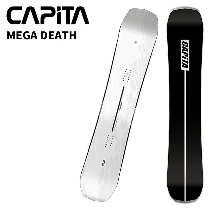 MEGA DEATH サイズ : 156cm, 159cm, 162cm, 157cm-WIDE, 161cm-WIDE, 165cm-WIDE, 169cm-WIDE All-Mtn + Freeride / Directional / Hybrid Camber For the advanced freerider with the technical ability to utilize the ultimate in premium performance. The Mega Death is a series unlike anything else. Ultra-premium and ultra-feather weight, this series features the pinnacle of technical advancements from The MotherShip&trade;. This beast of a board will propel you to unimaginable speeds with its Thermopolymer Starship Core&trade; wrapped in Pure MEGACARBON&trade; and MEGADRIVE&trade; XT base with factory-direct Moonshot Omni Tune&trade; stone grind. ※ご注意※ ・製造過程で細かいキズがつくことがあります。ご了承ください。 ・実店舗と在庫を共有しているため、タイミングによって完売となる場合がございます。 ・モニターの発色によって色が異なって見える場合がございます。
