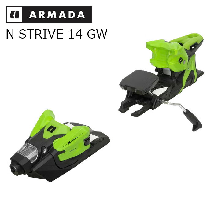 ARMADA アルマダ スキー ビンディング N STRIVE 14 GW MAD GREEN（解放値 5.0-14.0）26-27モデル【単品販売不可】