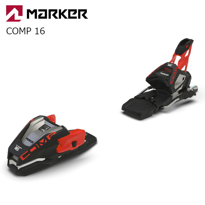 MARKER マーカー スキー ビンディング COMP 16 BLACK/FLO-RED（解放値 6.0-16.0）26-27モデル【単品販売不可】