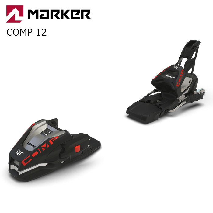 乐天商城 - MARKER マーカー スキー ビンディング COMP 12 BLACK/FLO-RED（解放値 4.0-12.0）26-27モデル【単品販売不可】