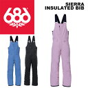 686 シックスエイトシックス ウェア SIERRA INSULATED BIB 23-24(2024)モデル ジュニア パンツ
