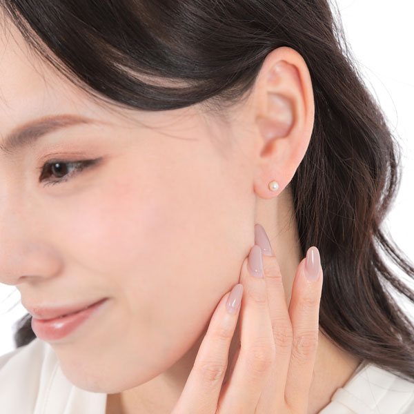 パール ピアス 淡水真珠 K10YG 10k 10金 イエロー ゴールド 【プレゼント ギフト】 ▼