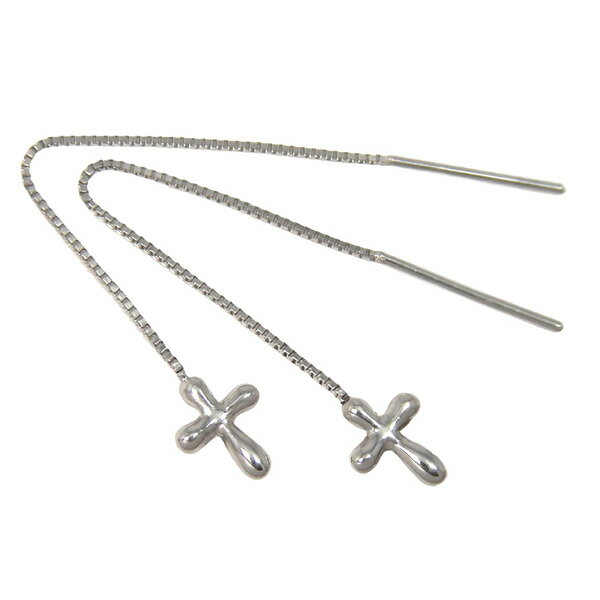 Pt900 プラチナ クロス アメリカン ピアス 十字架 【プレゼント ギフト】 ▼