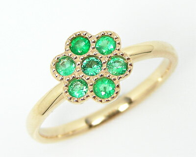 楽天市場】エメラルド フラワーリングの通販 