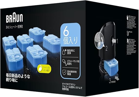 ブラウン 洗浄液 6個入 シェーバー アルコール CCR6