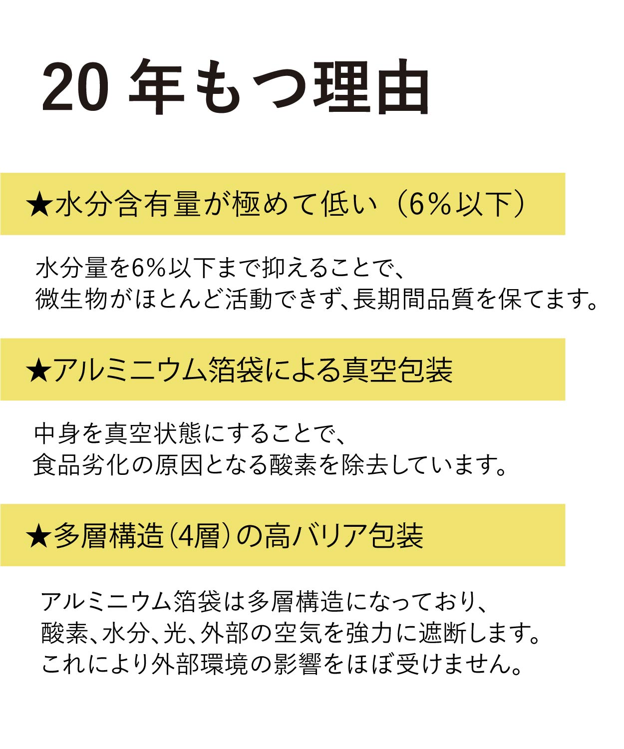 《 20年保存 》非常食バー 保存料不使用 非...の紹介画像3