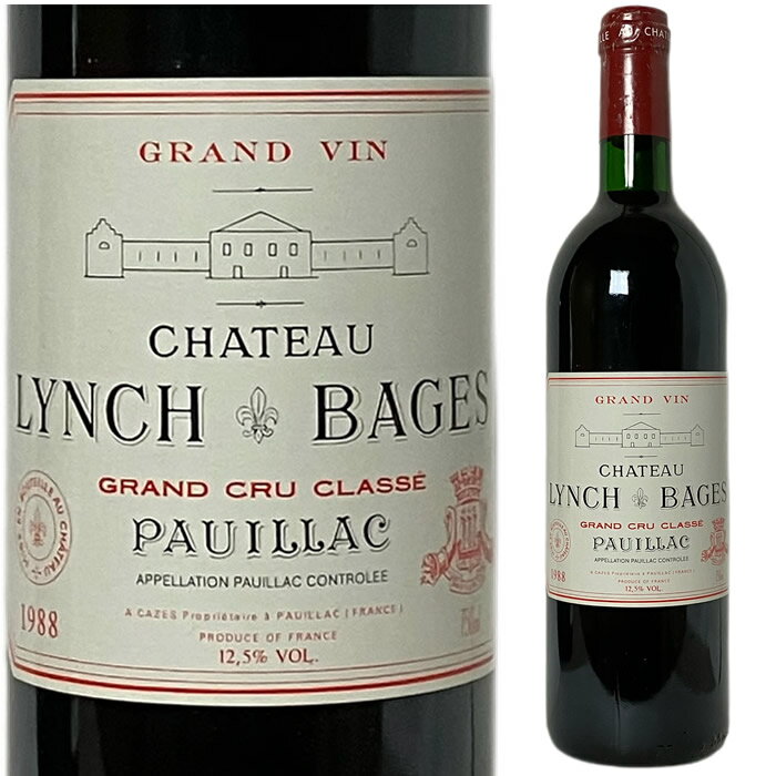 ●[1988] シャトー・ランシュ・バージュ [Chateau Lynch-Bages] （ フランス ボルドー ポイヤック ） ワイン 赤ワイン