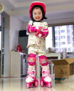 ローラースケート ローラーシューズ 子供用 ジュニア キッズ サイズ調整可能 発光 初心者向け クワッドローラー インラインスケート ローラーブレード ローラー...