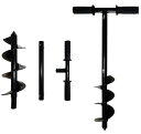 穴掘りドリル 手動式アースドリル 直径10 cm 長さ60cm 穴掘り器 エンジンオーガ用 スパイラルドリルビット ガーデン工具 苗穴掘りツール 家庭菜園用 園...