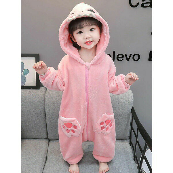 ルームウェア キッズ もこもこ 冬 可愛い ルームウェア もこもこ 動物 着ぐるみ 着る毛布 恐竜 きぐるみ 子供 パジャマ ホームウェア 部屋着 寝巻き 寝間着 ナイトウェア 女の子 暖かい あったかグッズ 耳フード しっぽ 尻尾付き プレゼント 80 90 100 110 120 130