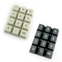 PKB-111-NUM エフケイシステム PKB-111 PKB-065専用 交換用キートップ 数字キー 12個セット プログラマブルキーボード キーキャップ ...