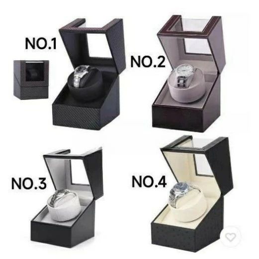 ワインディングマシーン1本ウォッチワインダー自動巻き上げ機機械式1本巻腕時計ケース静音設計ギフトレザー調腕時計収納プレゼントマブチモーター