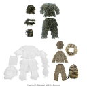ギリースーツ 収納袋付き ジャケット ウォーゲーム 衣類 衣装 パンツ 帽子 制服セット ハロウィン 屋外写真コスチューム ジャングル用