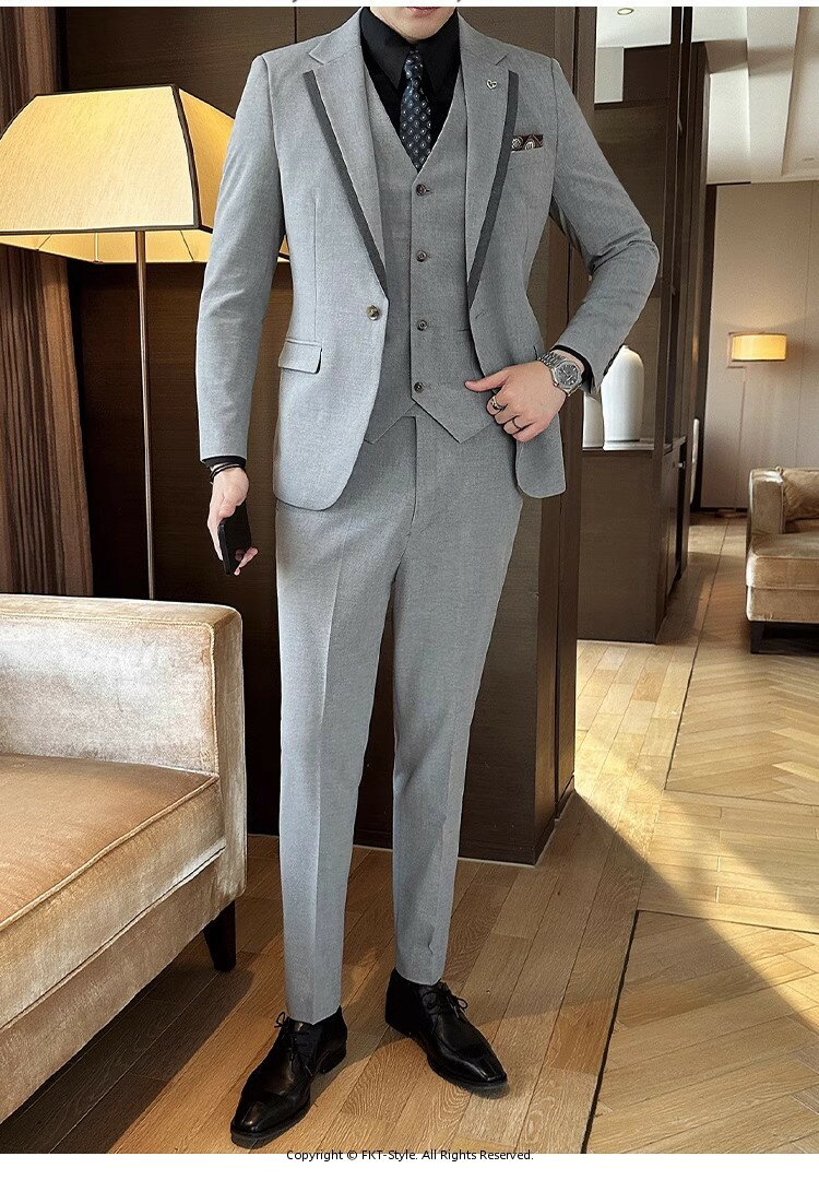 スリーピース タキシード スーツ 「品質良い」メンズスーツ 秋冬 4色選択可 スリム 着心地良い メンズ ビジネススーツ 結婚式 紳士服 礼服 おしゃれスーツ フォーマル 二次会 成人式 ビジネス オフィス 通勤 就職活動 面接 大人 大きいサイズ 選べる「M~5XL」