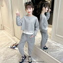 ジャージ キッズ 女子 子供服 長袖 セットアップ 春秋 Tシャツ ロングパンツ 上下 トップス 長ズボン ジュニア スポーツウェア 韓国子供服 可愛い おしゃれ