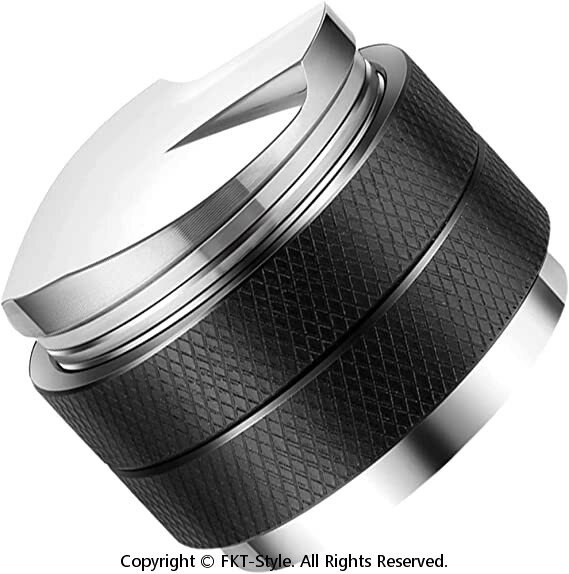 エスプレッソコーヒータンパー 51mm ディストリビューター エスプレッソマシンアクセサリー コーヒータ..