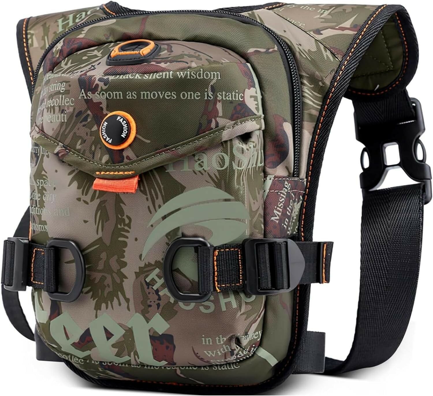 ホルスターバッグ 多機能 汎用 3WAY ミリタリー レッグバッグ イヤホン穴 サイクリング サバゲー ウェストバッグ バイク 太もも ショルダーバッグ