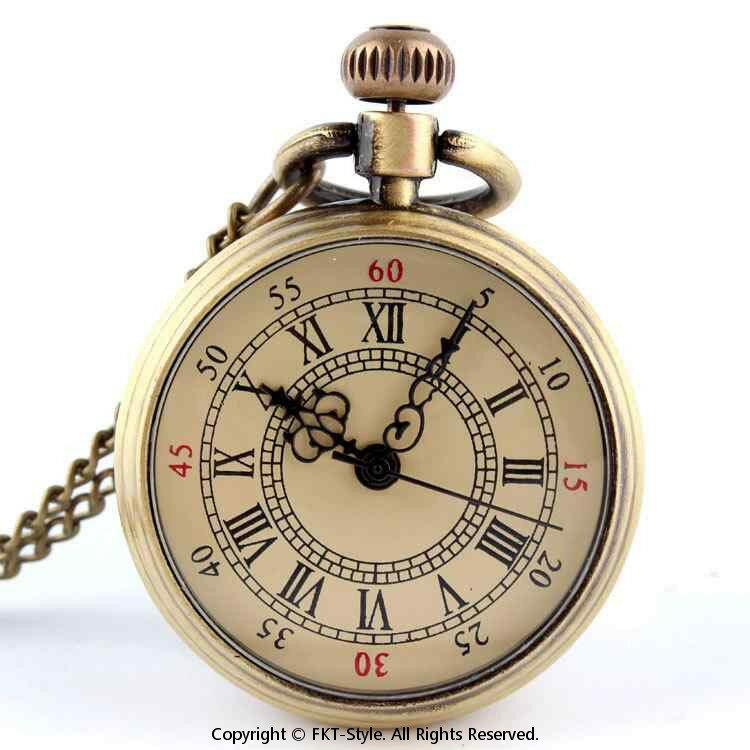 懐中時計 メンズ レディース 小型 クォーツ ローマ数字 インデックス 防水 レトロ アンティーク調 ネックレス ペンダントウォッチ カジュアルスタイル