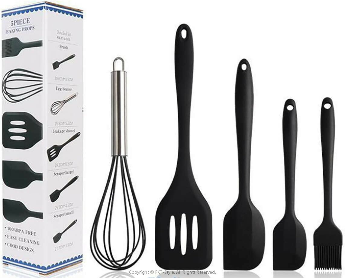 キッチンツール 調理器具 5点セット クッキングツール 台所用品 耐熱シリコン フライ返し おたま トン..