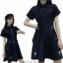 ダンス衣装 k-pop レディース セットアップ 半袖 ブラック 黒 韓国 制服 ネクタイ ワンピース K-popダンス ジャズダンス 衣装 hippop 衣装