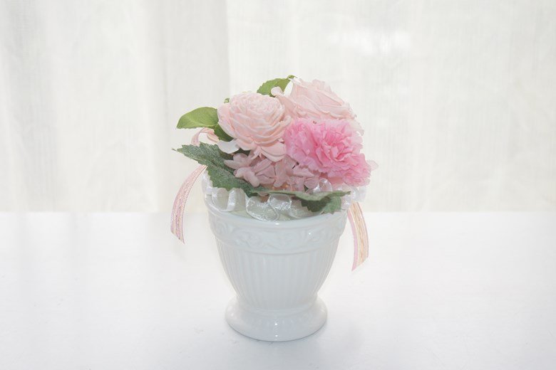 プティジョリー ピンク プリザーブドフラワー ギフト ブリザードフラワー フラワーギフト ブリザーブドフラワー プレゼント 母の日 ピンク