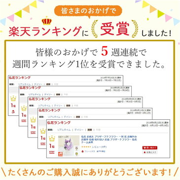 仏花 プリザーブドフラワー 一対 お供え お花 お悔やみ 供花 仏壇 枯れない お供え 花 お悔やみ お盆 新盆 初盆 お彼岸 法事 ペットブリザードフラワー 仏花ドーム永咲