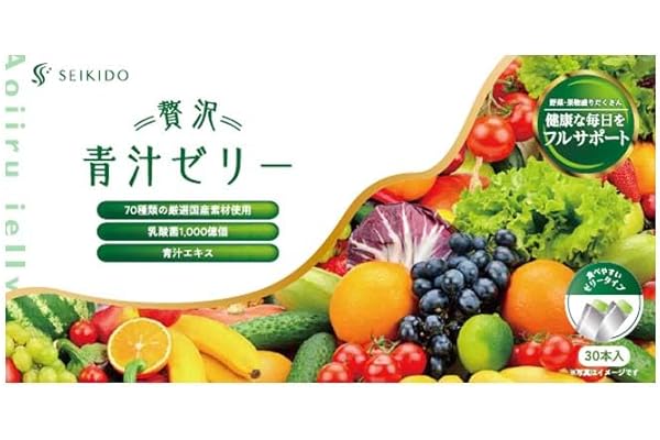 青汁ゼリー スティック 30本 (15g×30本) 乳酸菌 青汁 食物繊維 酵素