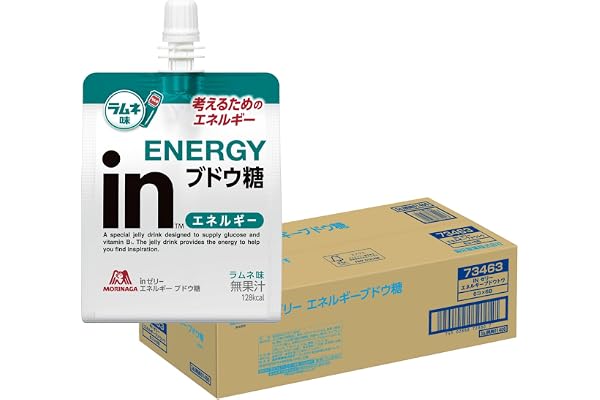inゼリー エネルギーブドウ糖 180g ×36個 ラムネ味 森永製菓 ビタミンB1 朝食 防災 非常食 差し入れ 体調管理 受 flaack-10002324 暮らしのセレクトショップ flaack パッケージ画像