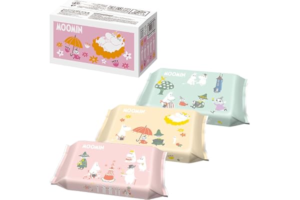 【ネット限定】 ムーミン 純水99% おしりふき 80枚入×12個 (960枚) 日本製/ふんわりやわらかシート/通販限定
