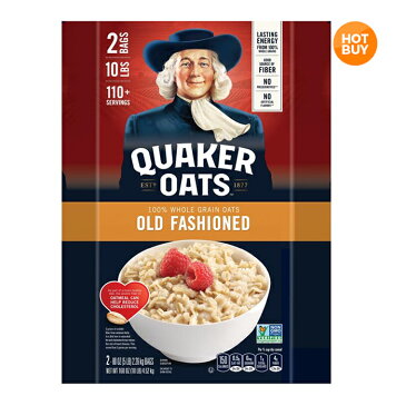 コストコ costco クエーカー オールドファッション オートミール 2.26kg×2袋 ダイエット食品 置き換え 健康食品 オーツ麦 麦 ダイエット 通販 オンライン ショップ 食品