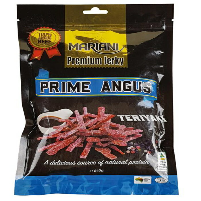 costco コストコ マリアーニ プライム アンガス テリヤキ ストリップス 240g　ビーフジャーキー　オーストラリア産　ビール おつまみ　珍味 通販 オンライン ショッフ&#12442; 食品のサムネイル