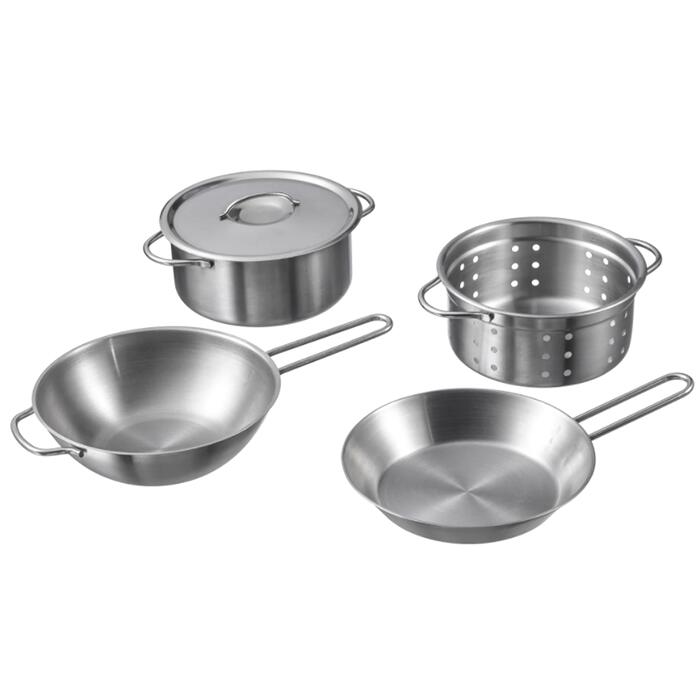 【IKEA/イケア】 ドゥクティグ おもちゃの調理器具5点セット ステンレスカラーのサムネイル