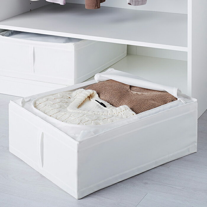 IKEA イケア SKUBB スクッブ スクップ 収納ボックス ホワイト 白 収納棚 44x55x19 cm 収納ケース おしゃれ シンプル フタ付き ベッド下 ベッド下収納 おすすめ 大人気　　送料無料 ikea