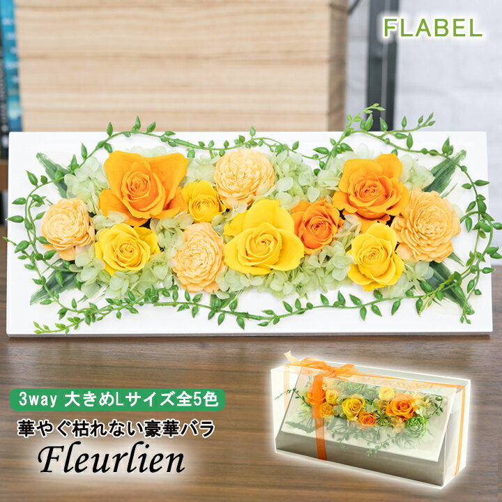 プリザーブドフラワー Fleurlien(フラウリアン) 壁掛け ケース入り 母の日 ギフト ブリザーブドフラワー バラ ブリザードフラワー ギフト 花 オシャレ 結婚祝い 誕生日 プレゼント 母 女性 開店祝い 新築祝い 還暦祝い 米寿 古希 喜寿 お祝い 開店 開業