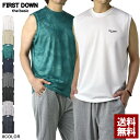 FIRSTDOWN ファーストダウン 吸汗速乾 ノースリーブ Tシャツ メンズ ランクルT ドライ ストレッチ タンクトップ【B2H】【パケ2】