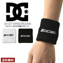 DC shoe ディーシー メンズ レディース ロゴ リストバンド パイル地 スポーツ DOA241207 24 ST WRISTBAND 正規品【Z1H】【パケ5】