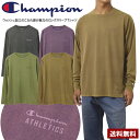 Champion チャンピオン ロングスリーブ Tシャツ メンズ ウォッシュ加工 速乾 抗菌防臭 ロンT カットソー スポーツ ブランド 正規品 C3-CS402【R1K】【パケ1】