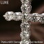 プラチナ900／850　ダイヤモンド　H&C　0.7ct　クロスネックレス　［LUXE］FLAGS フラッグス ダイヤモンド ネックレス 当店最上級品質　ダイヤモンド