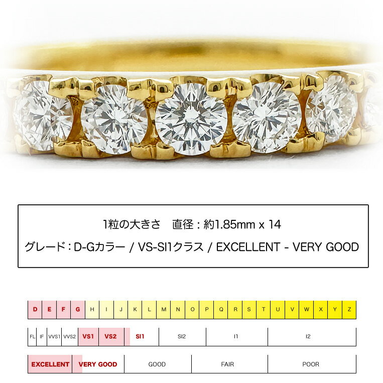 エタニティリング K18 ダイヤモンド 0.33ct ［Gravite 033］ダイヤリング 18k プラチナ ハーフエタニティ 18金 指輪 フラッグス FLAGS【只今の納期は2月下旬頃です】